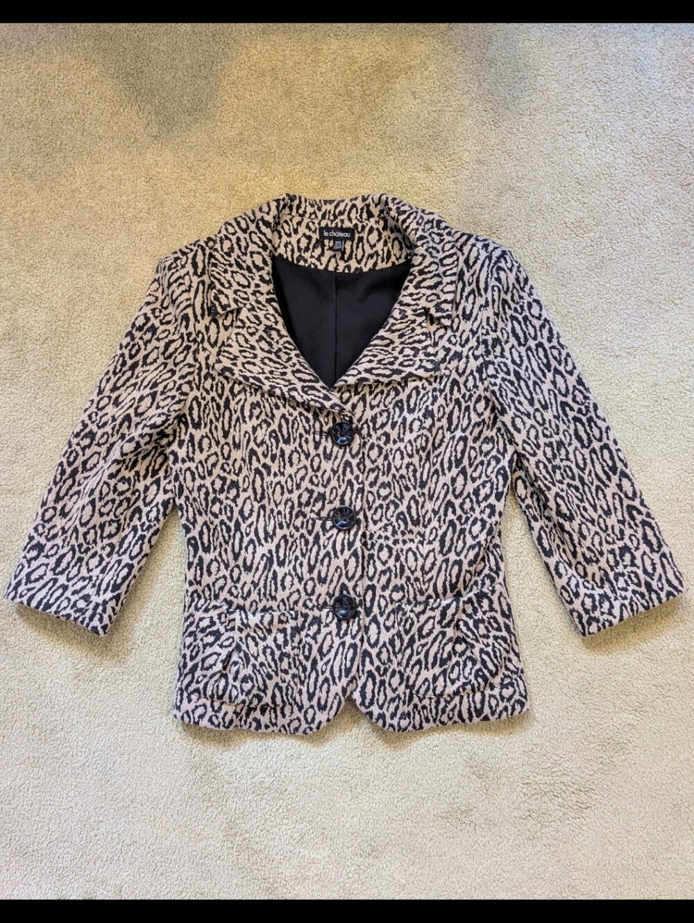 Le Chateau Leopard Print Blazer